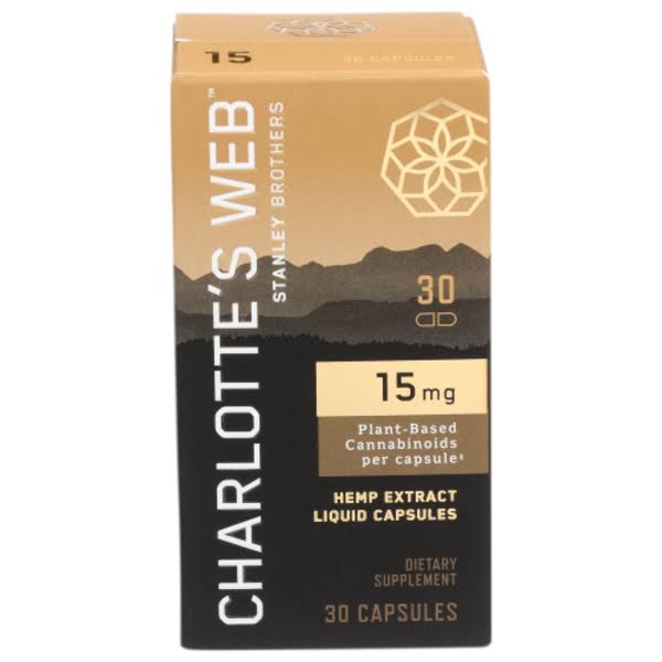 Charlotte's Web Hemp Extract, 15 mg, Liquid Capsules - 30 capsules