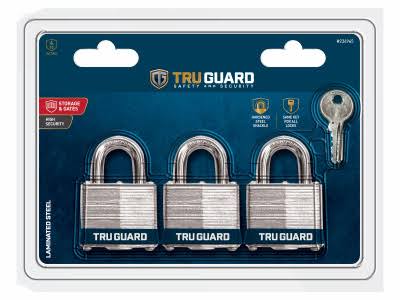 TG 3PK1-1.3cm Lam Padlock | Garage | Free Shipping On All Orders | 30 Day Money Back Guarantee | Delivery Guaranteed