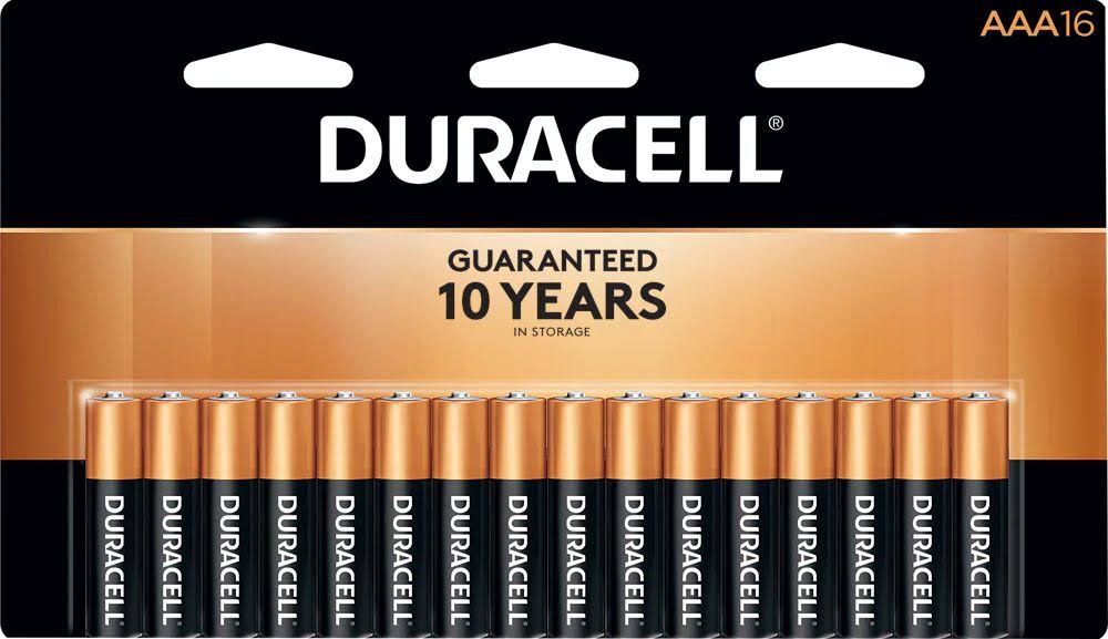 Duracell Alkaline AAA Battery - 16 pack