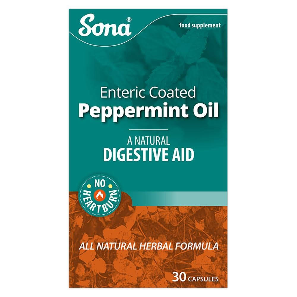 Sona Enteric Coated Peppermint Oil 30 capsules