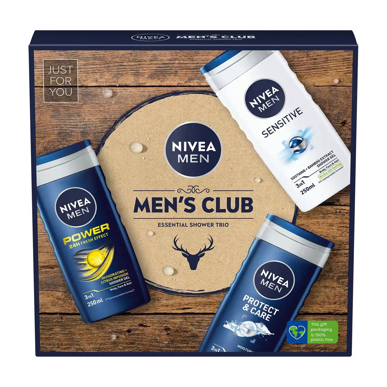 Nivea Men Club Shower Trio Gift Set