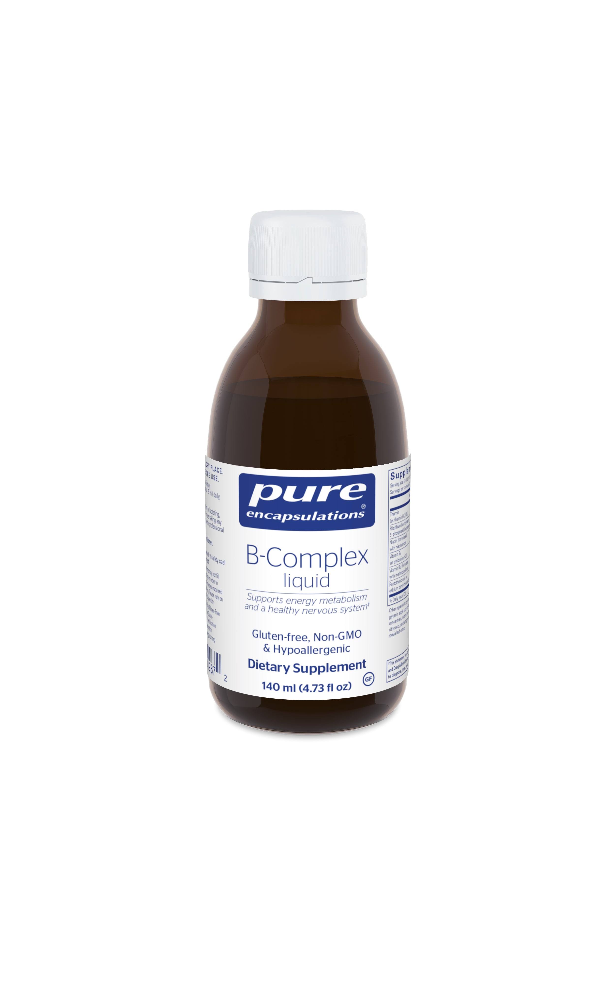 Pure Encapsulations Vitamin B Complex Liquid Hypoallergenic Dietary Supplement - 3.90oz