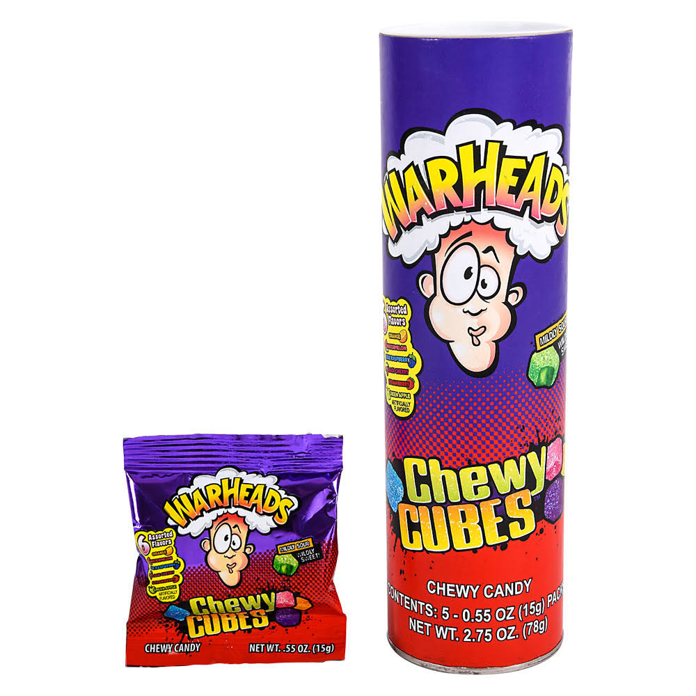 Warheads Chewy Cubes - 9"