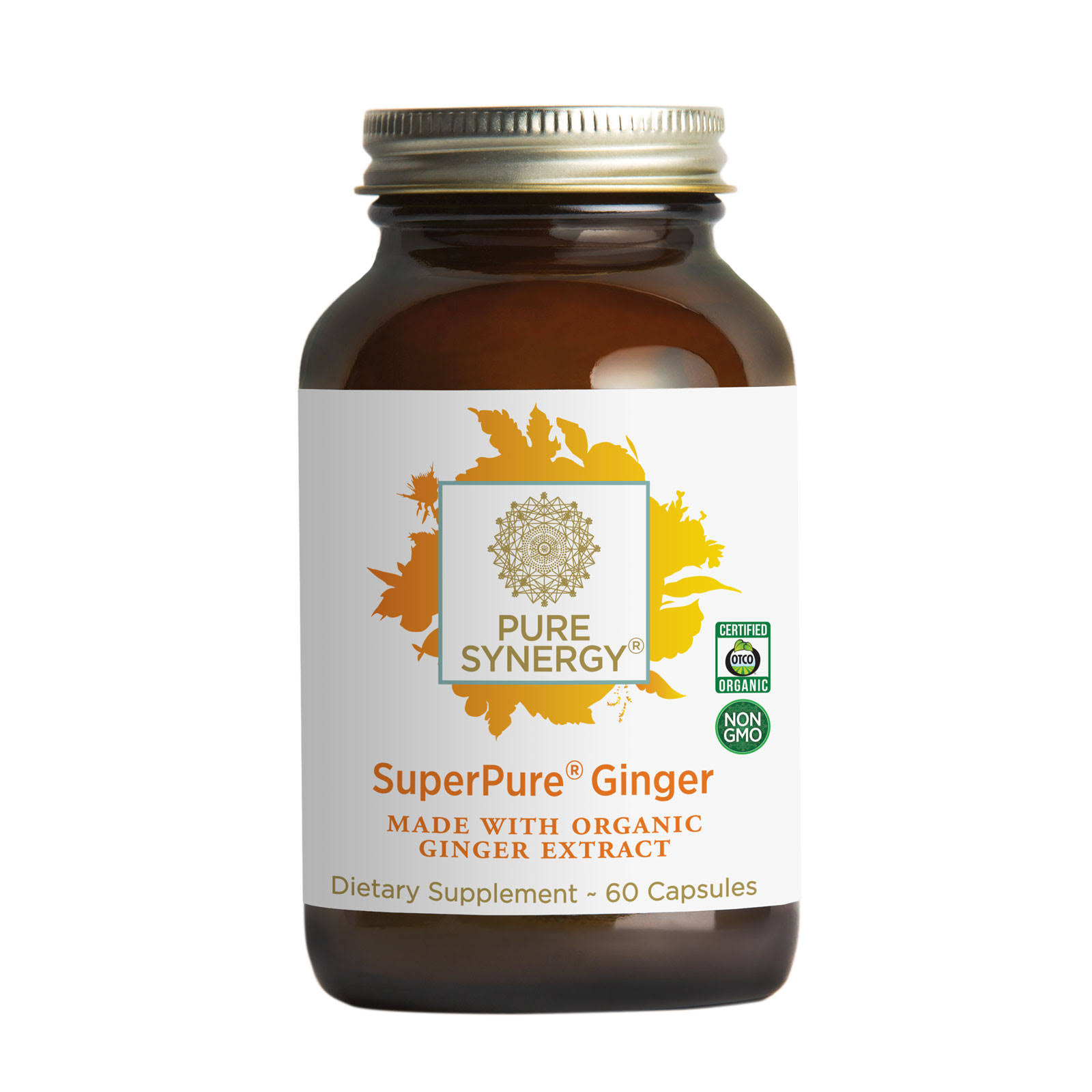 Synergy Company Superpure Organic Ginger Extract Supplement - 60 Organic Capsules