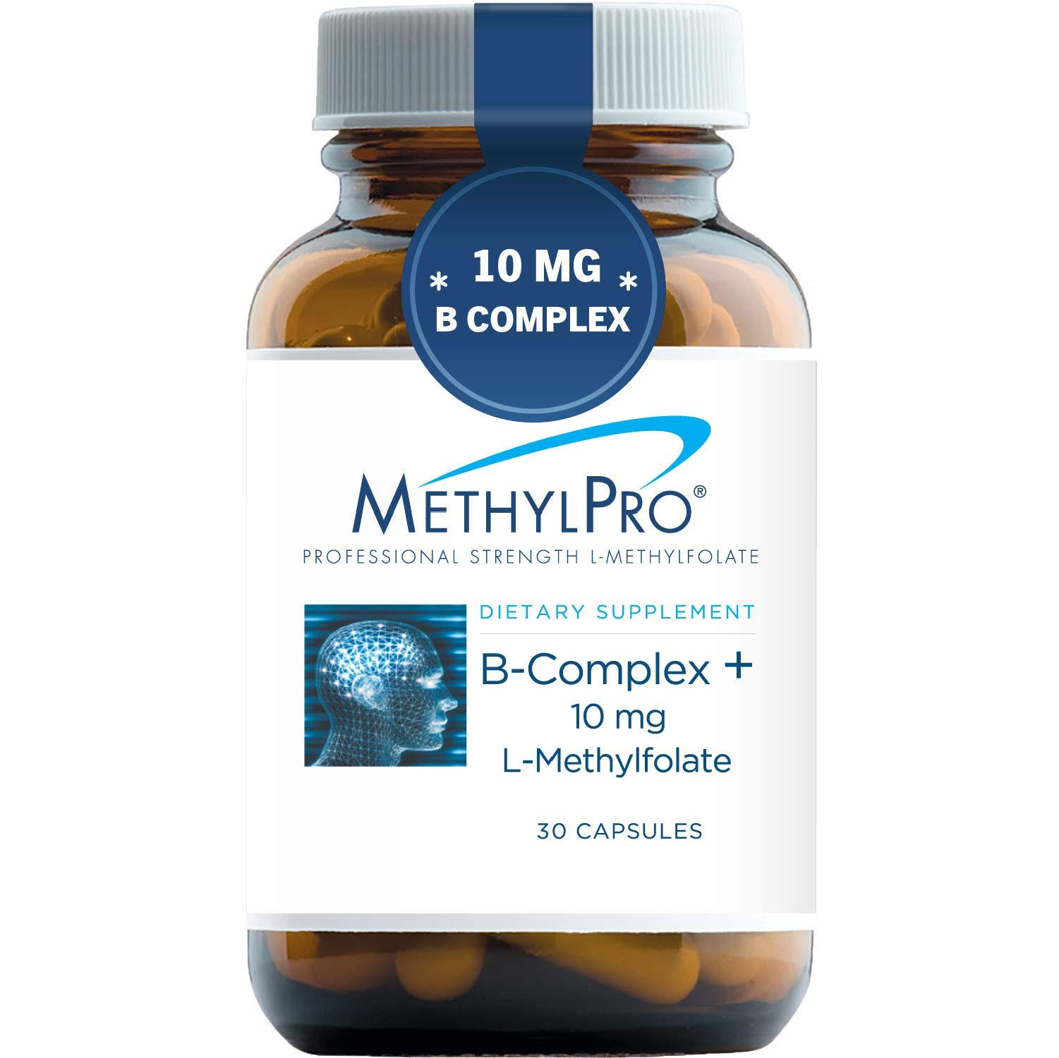 Methylpro B-Complex + L-Methylfolate - 10mg, 30 Capsules