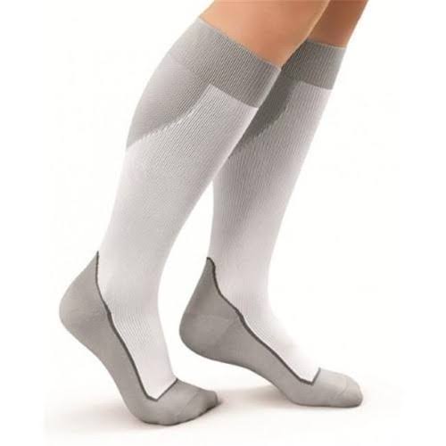 Jobst Sport Compression Socks, 15-20 mmHg, Knee High, X-Large, Cool Black