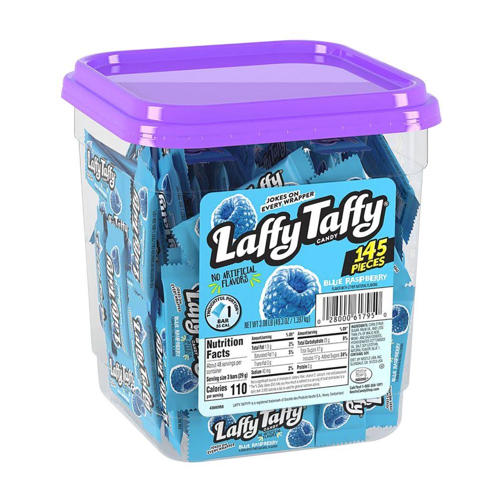 145ct Laffy Taffy Blue Raspberry Mini Bar Tub