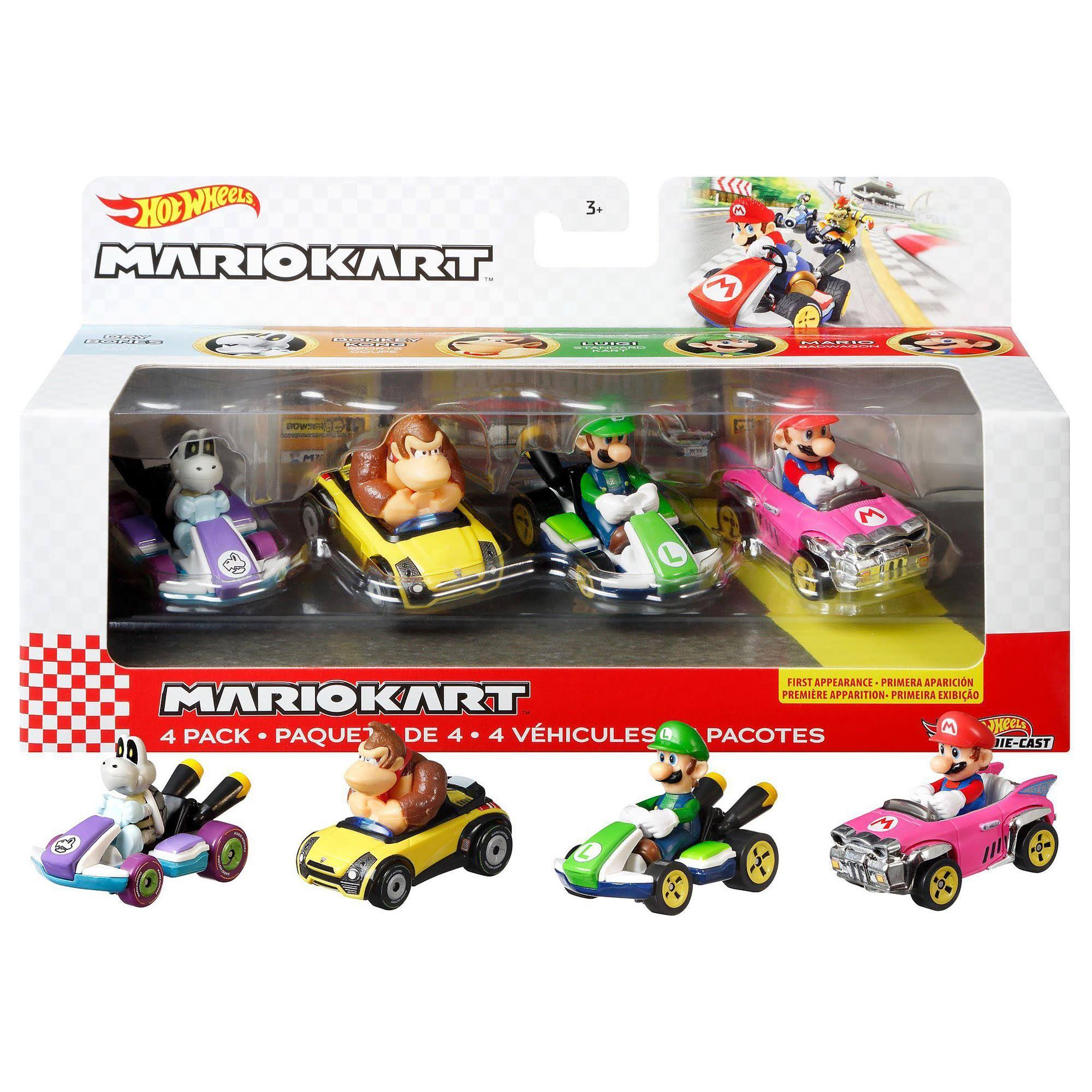 Hot Wheels Mario Kart 4-Pack