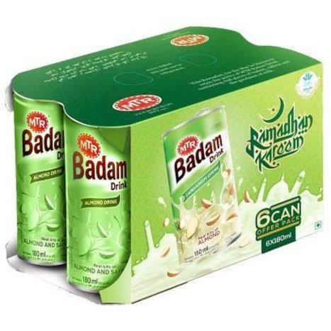 Mtr 6 Pack Badam Drink Cardamom - 180 ml