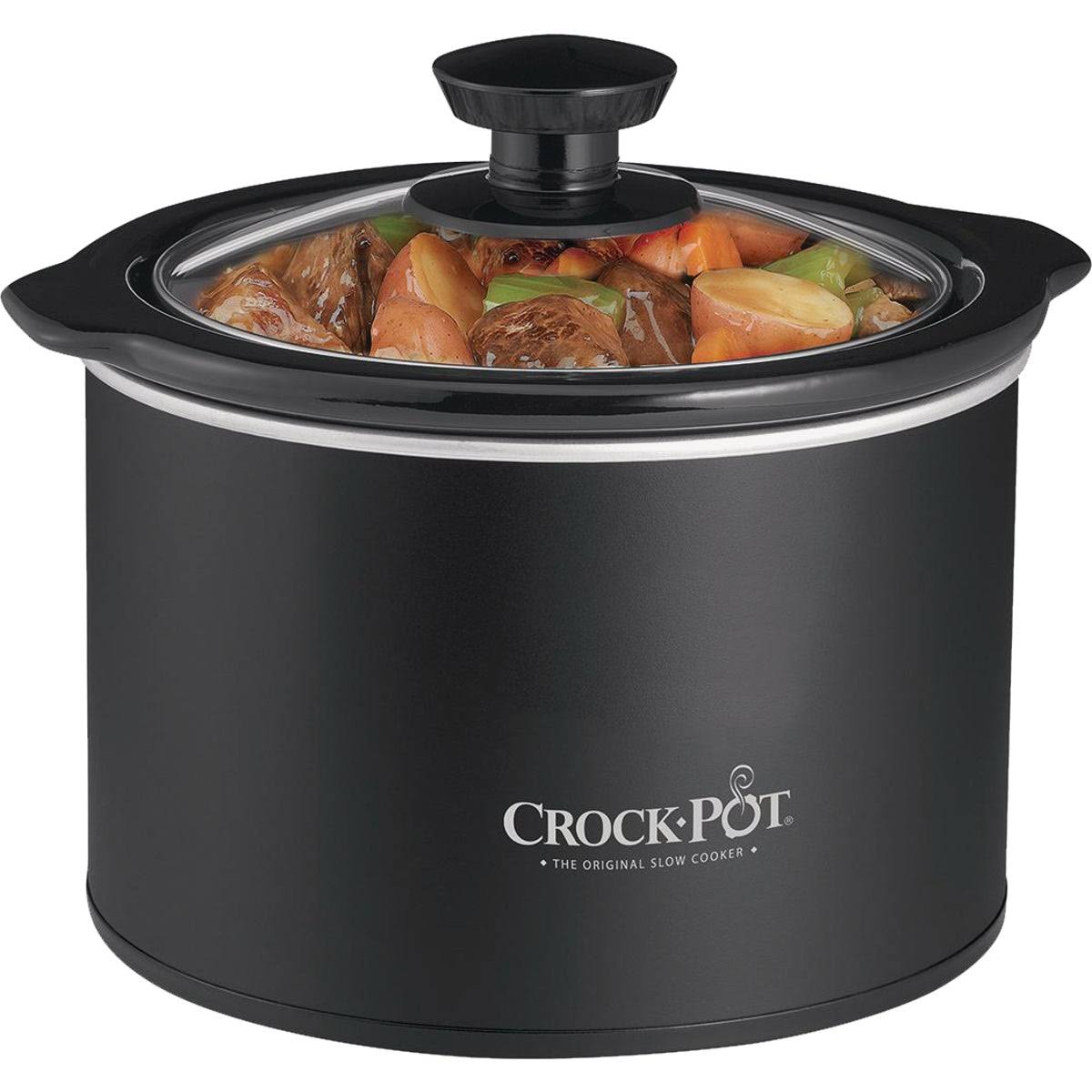 Crock Pot Scr151 Classic Round Slow Cooker - Black, 1.5 Quart