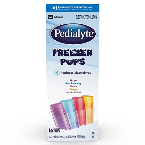 Abbott Pedialyte Freezer Pops Electrolyte Solution - 2.1 fl oz, x16