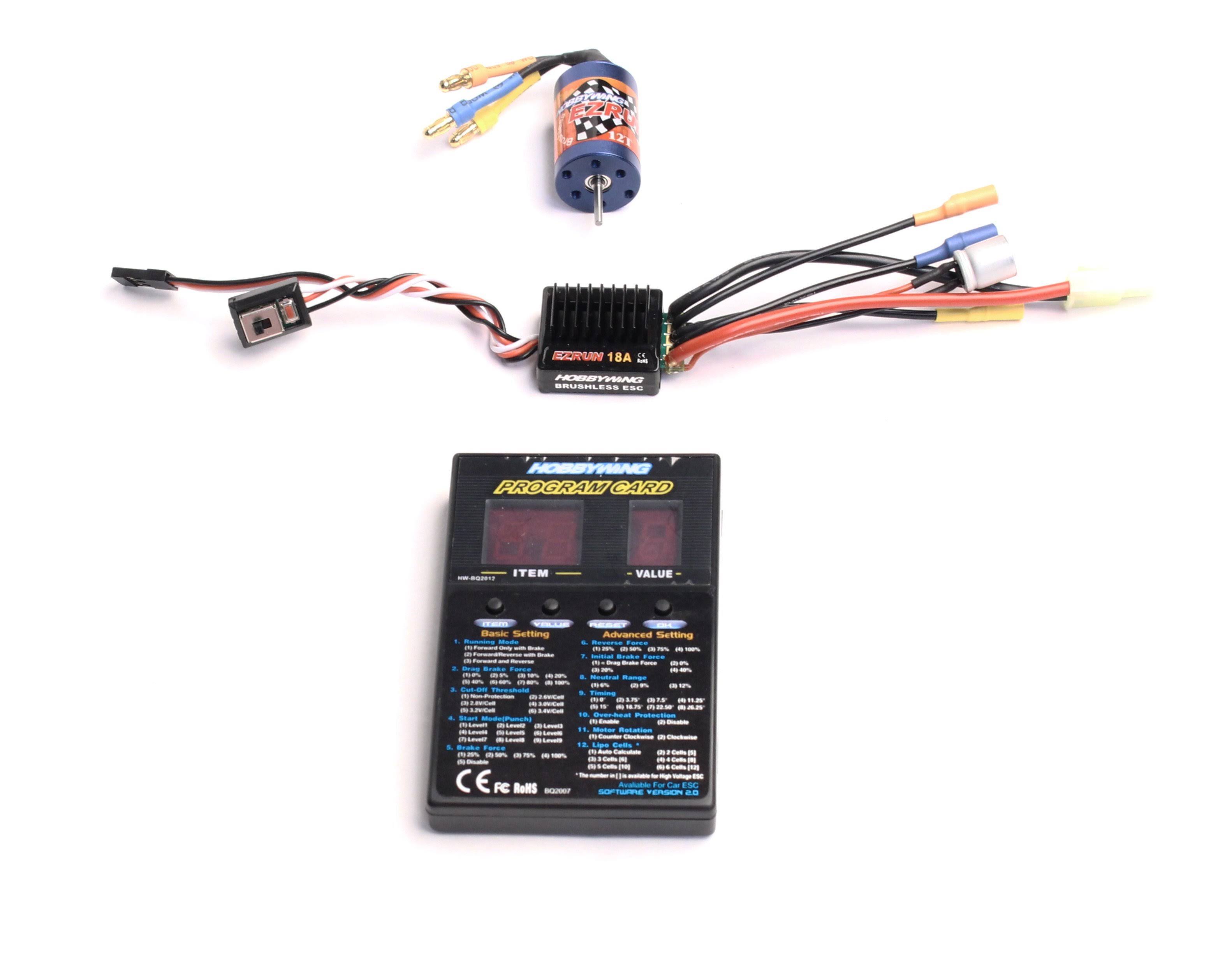 Hobbywing Brushless Motor and Speed Controller - 1/18 scale