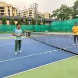 MS Dhoni, Sachin Tendulkar Share Smiles At A Tennis Court During A Shoot; Watch