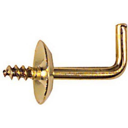 National Hardware Shoulder Hook - Solid Brass, 3/4", 4pk