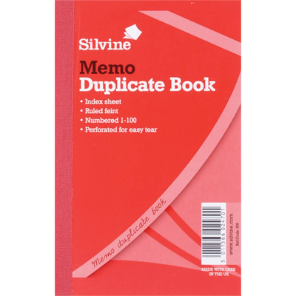 Duplicate Memo Book 6"x4"