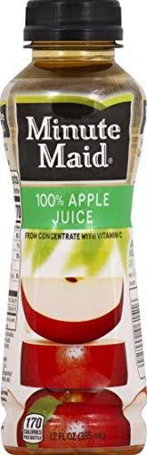 Min Maid Juice-To-Go Apple Juice, 100% Apple Juice With Vitamin C, 12