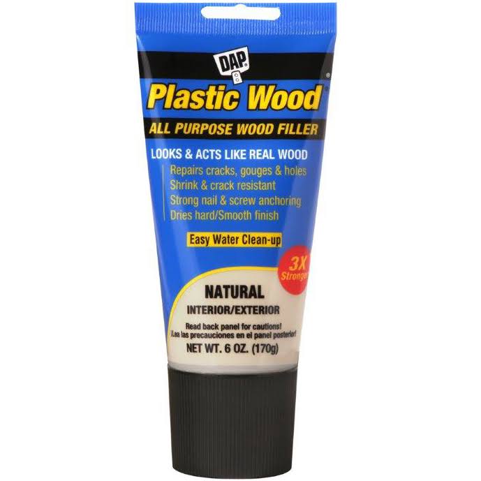 Dap 00581 Plastic Wood All Purpose Wood Filler - Natural, 6oz