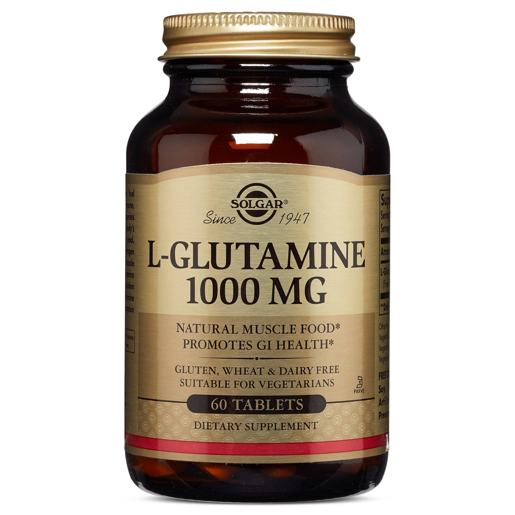 Solgar L-Glutamine Dietary Supplement - 1000mg, 60 Tablets