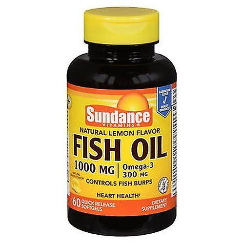 Sundance Fish Oil Supplement - 1000mg, Lemon, 60ct
