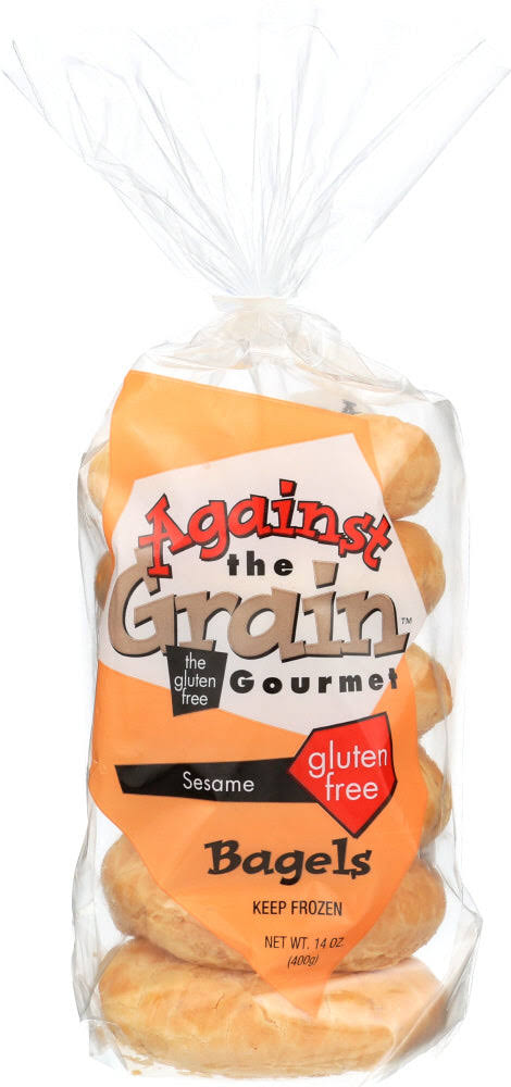 Against The Grain Bagels, Sesame - 14 oz