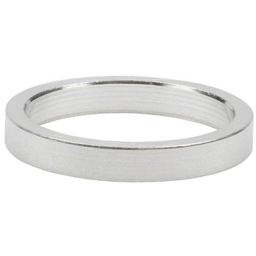 Wheels Manufacturing Headset Spacer - 5mm x 1 1/8in, Silver, Bag 10
