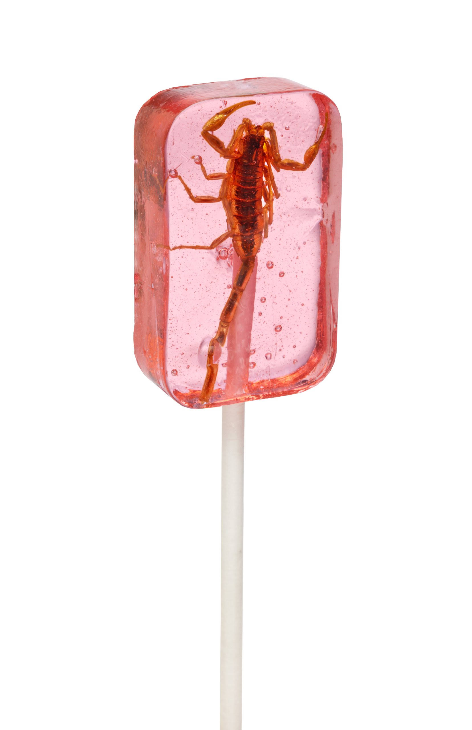 Strawberry Scorpion Sucker - Strawberry Flavored Sucker With Real Scor