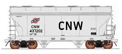 InterMountain Railway Company ACF 2 Bay Hopper CNW Model Train 46542
