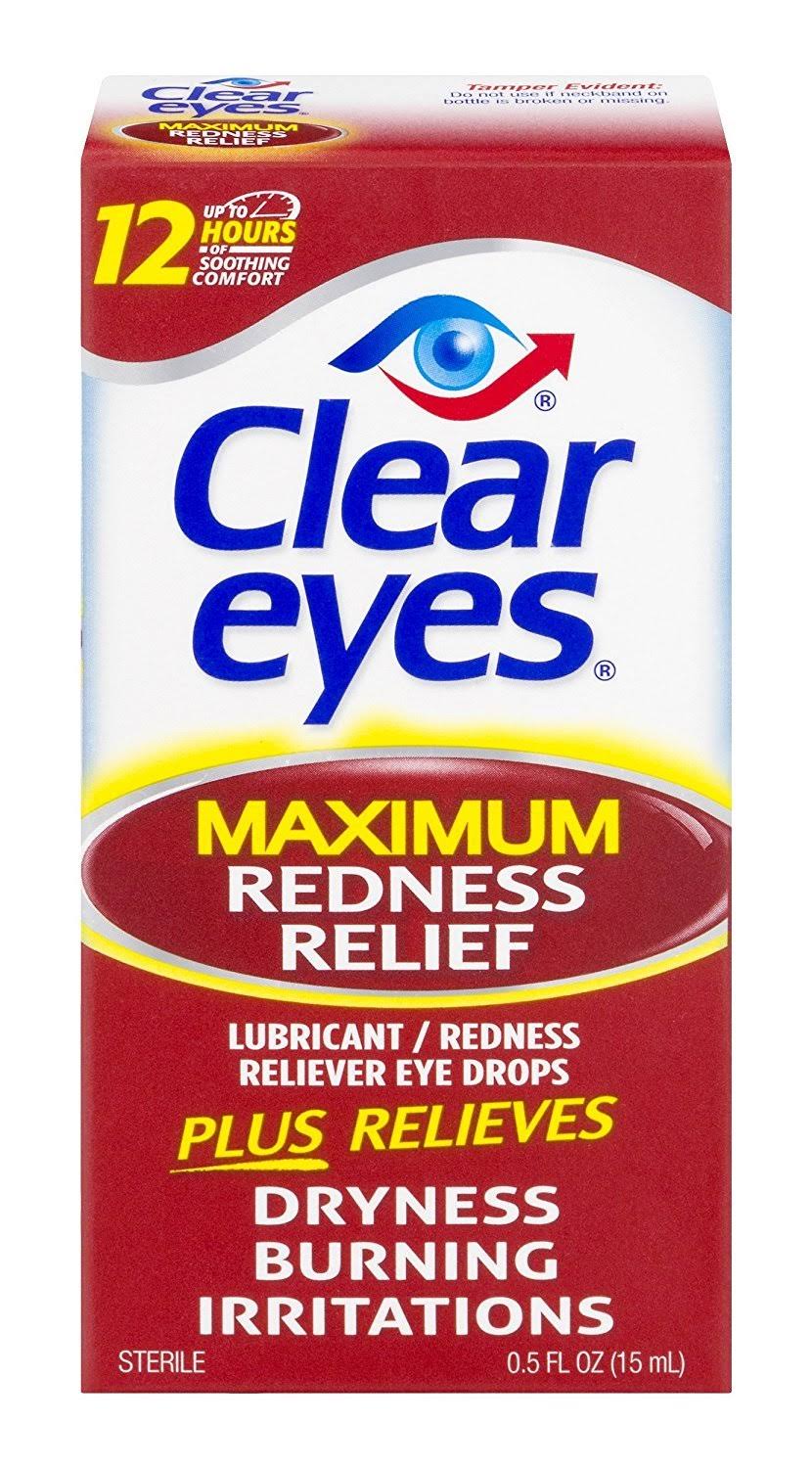 Clear Eyes Maximum Redness Relief Eye Drops - 0.5oz
