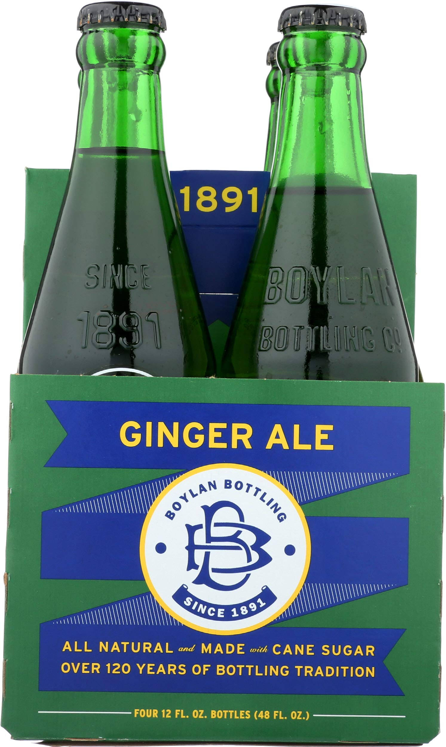 Boylan Bottleworks Brand Ginger Ale Vintage Soda Pop - 4pk, 12oz