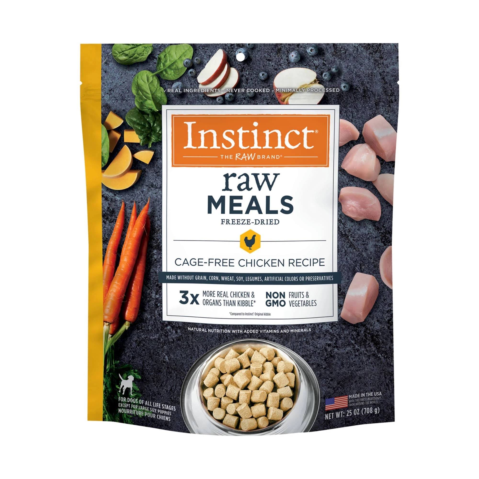 Instinct Raw Meals Freeze-Dried Dog Food Grain Free Chicken (25 oz)