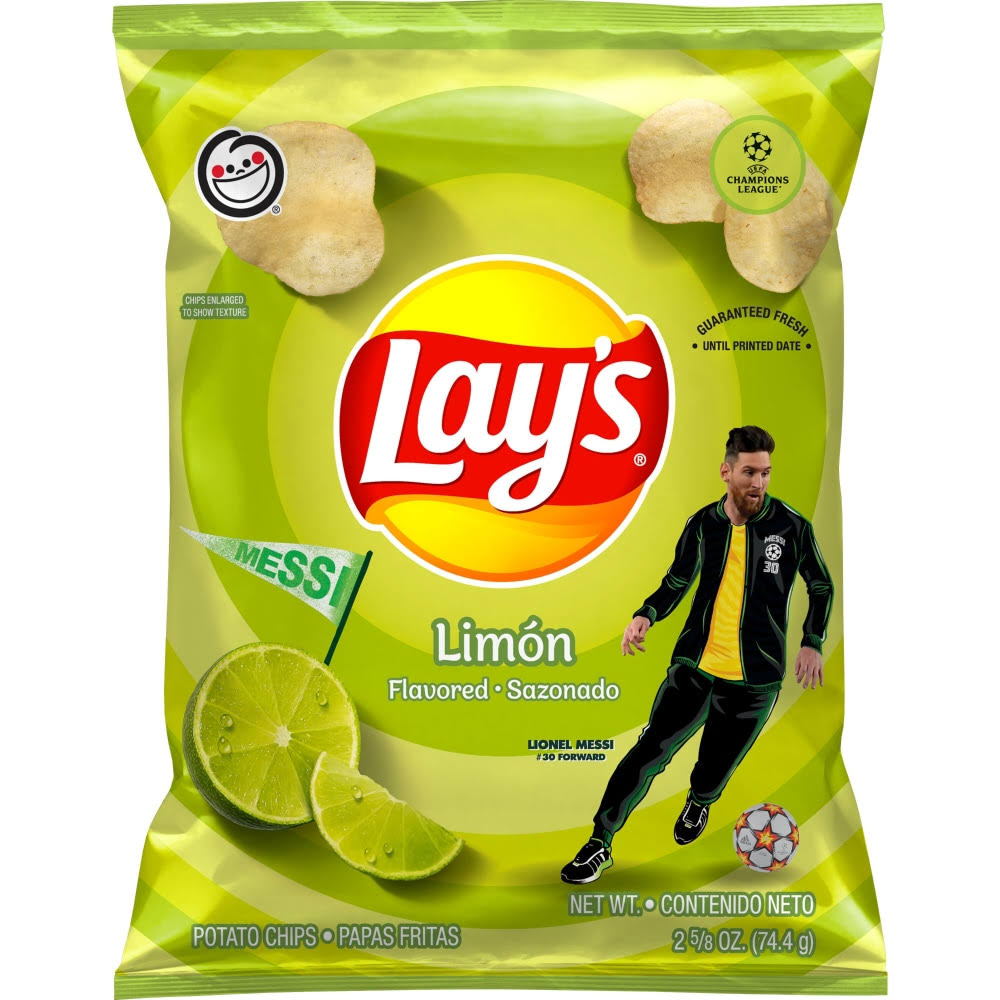 Lays Potato Chips, Limon Flavored - 2.63 oz