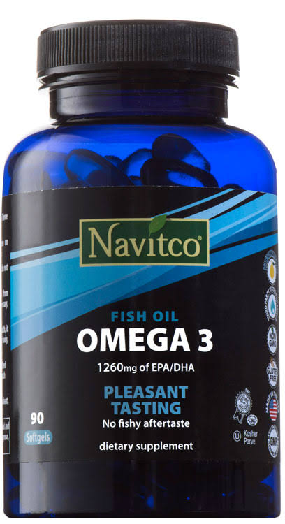 Navitco Kosher Omega-3 Fish Oil 3000 mg - 90 Softgels