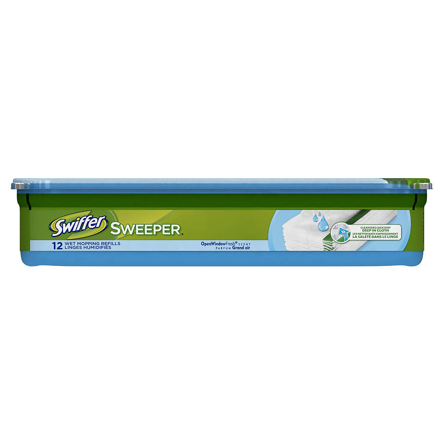 Swiffer Sweeper Wet Mopping Refill Cloths - 12 Pack