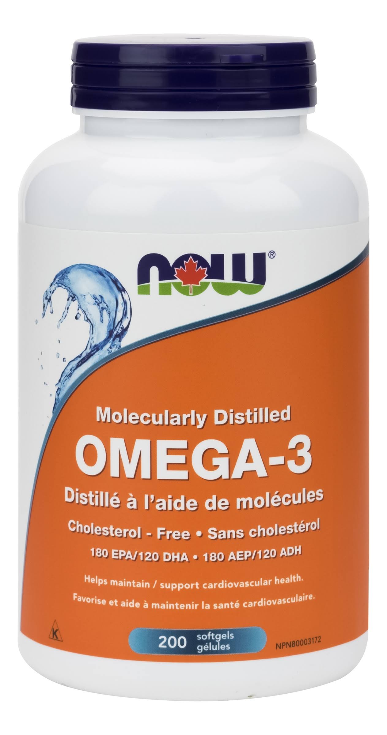 Now Omega 3 Cardiovascular Support - 200 Softgels