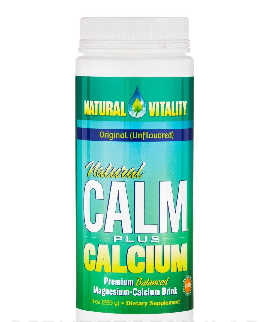 Natural Vitality Natural Calm Plus Calcium, Unflavored - 8 oz (226