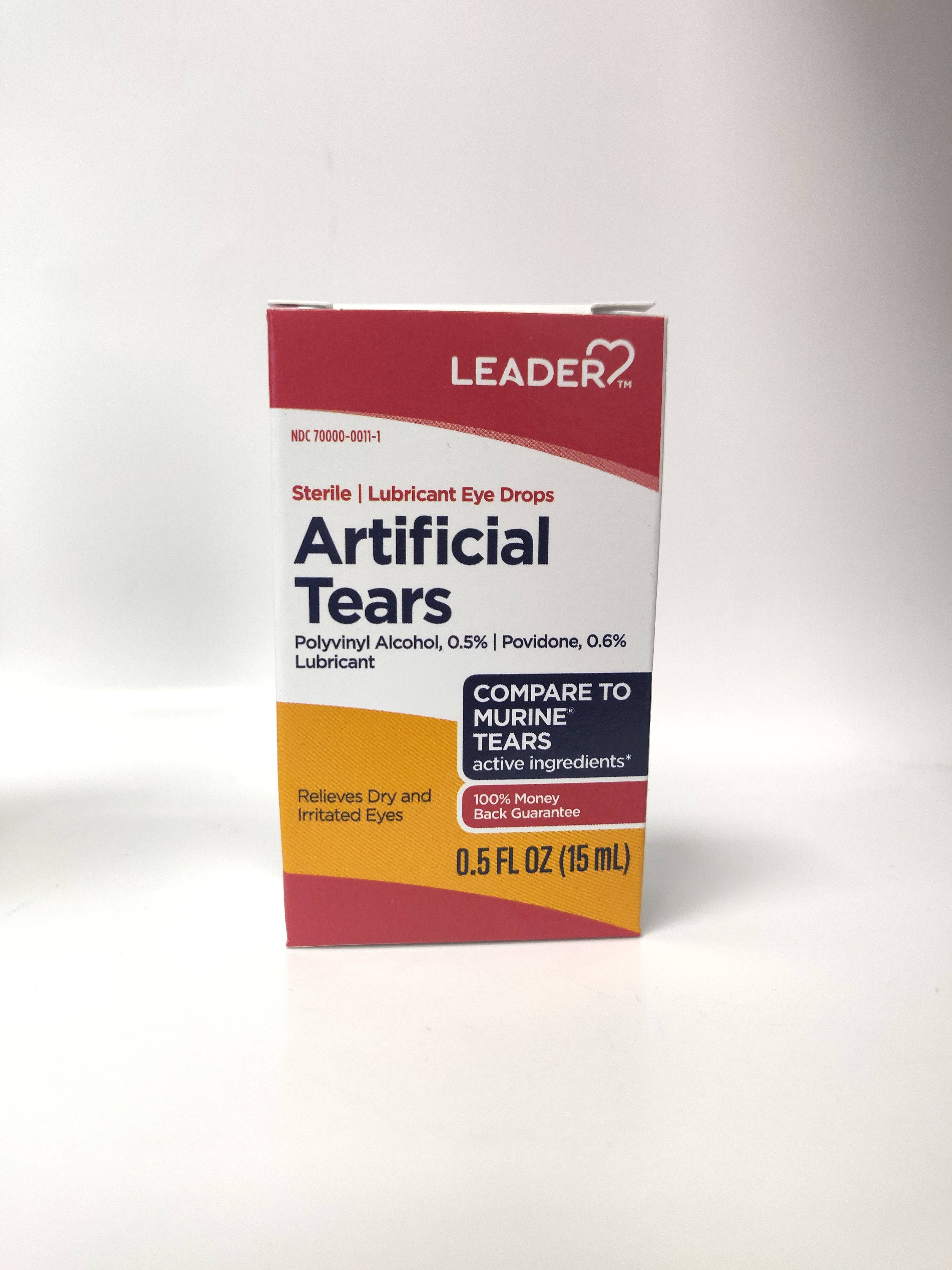 Artificial Tears | Sterile Lubricant Eye Drops | 0.5 fl oz (15 ml)