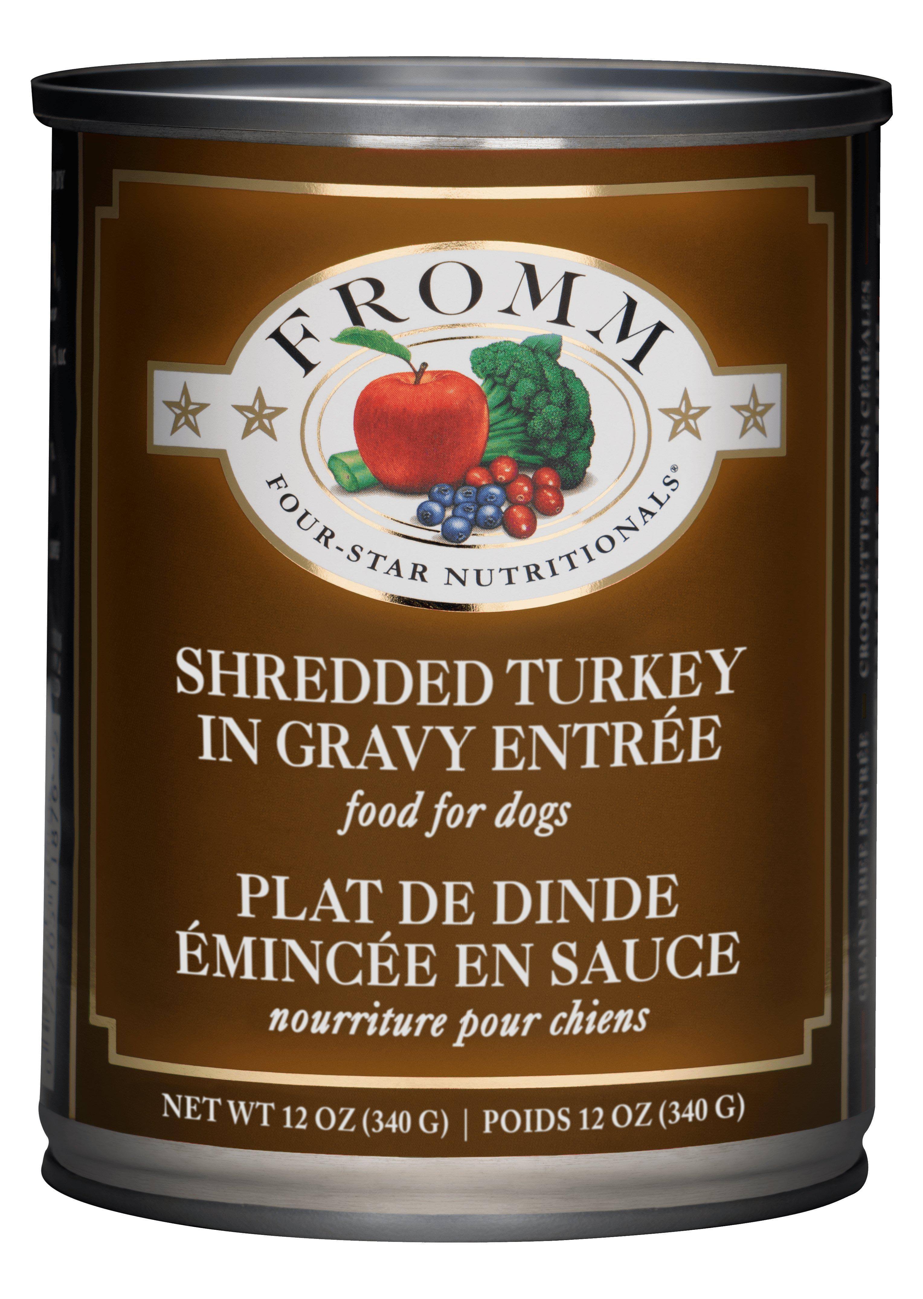 Fromm Shredded Turkey in Gravy Canned Dog Food 12 oz