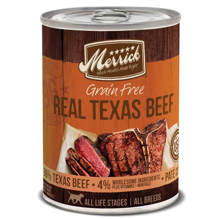 Merrick - Grain Free Tins 12.7 oz Real Texas Beef