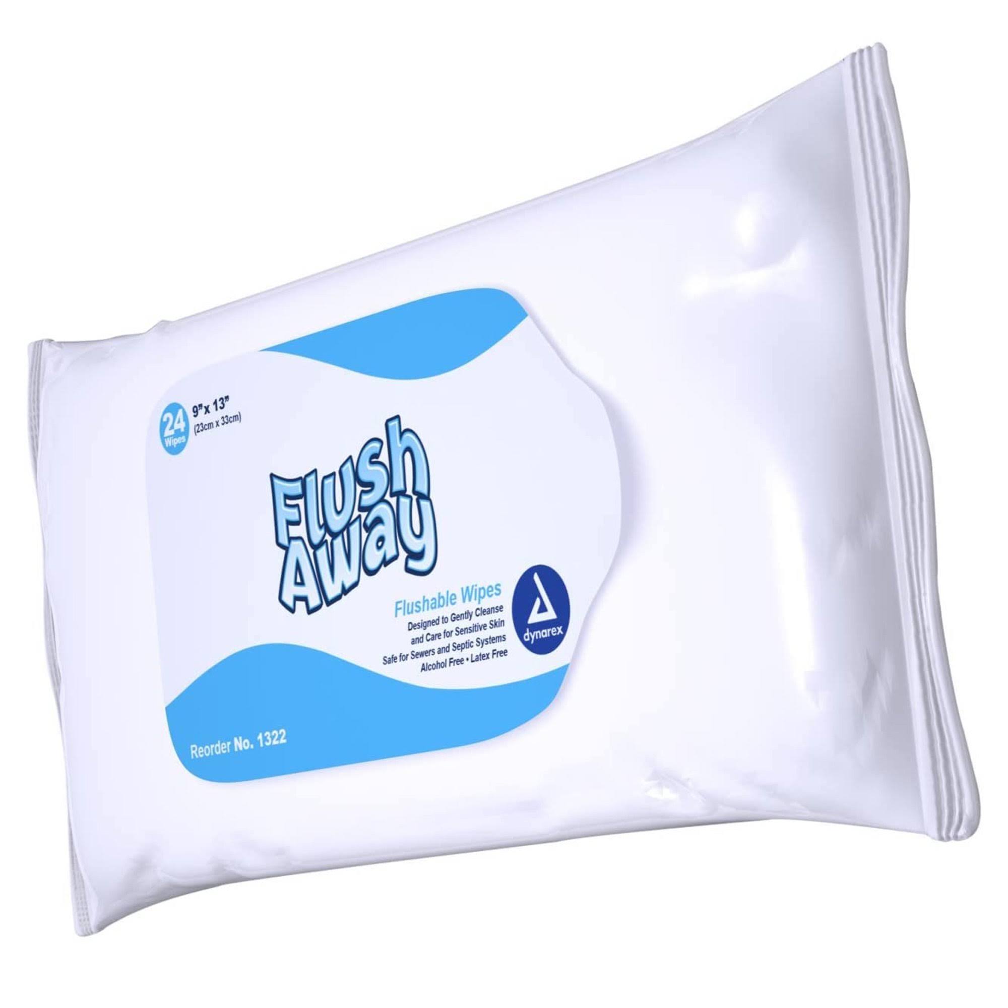 Flushable Personal Wipe Flush Away Soft Pack Aloe Scent