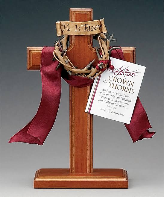 Roman Crown of Thorns Cross One-Size