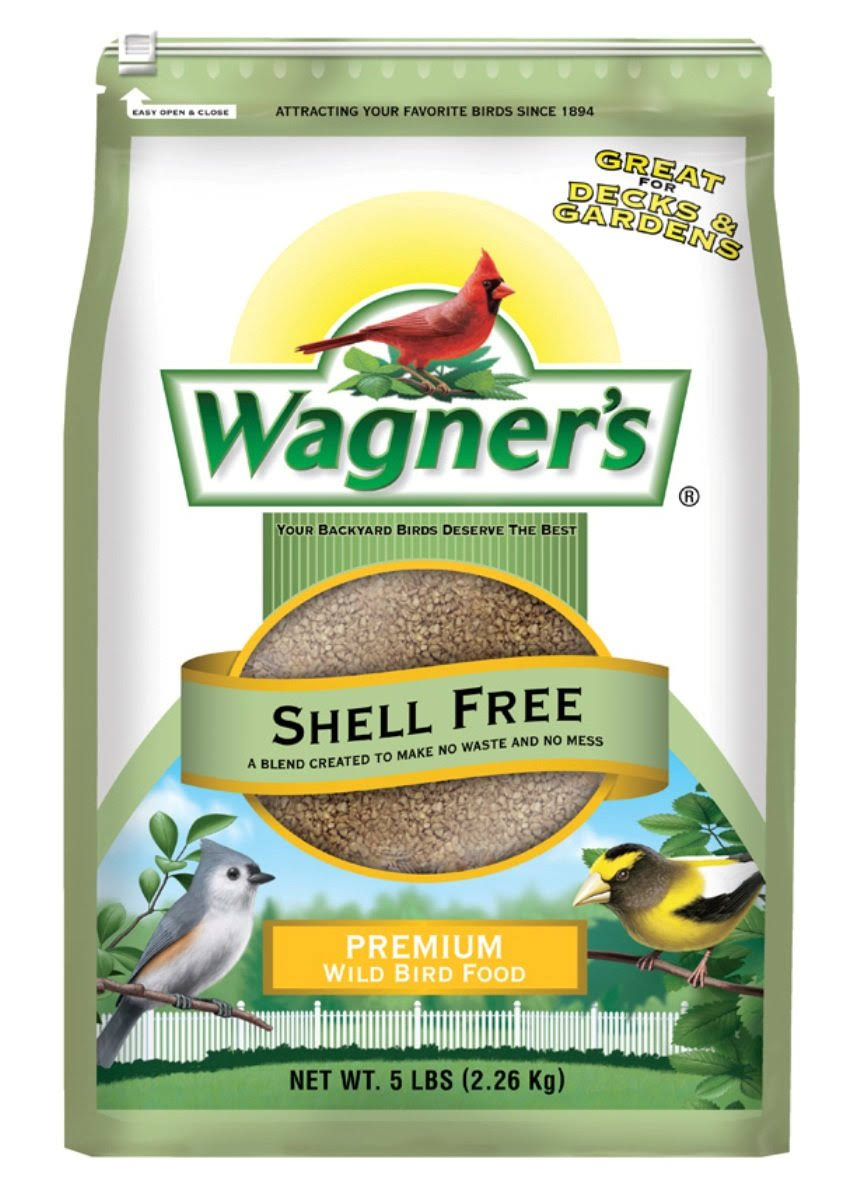 Wagner's 62056 Shell Free Blend Wild Bird Food, 5-Pound Bag