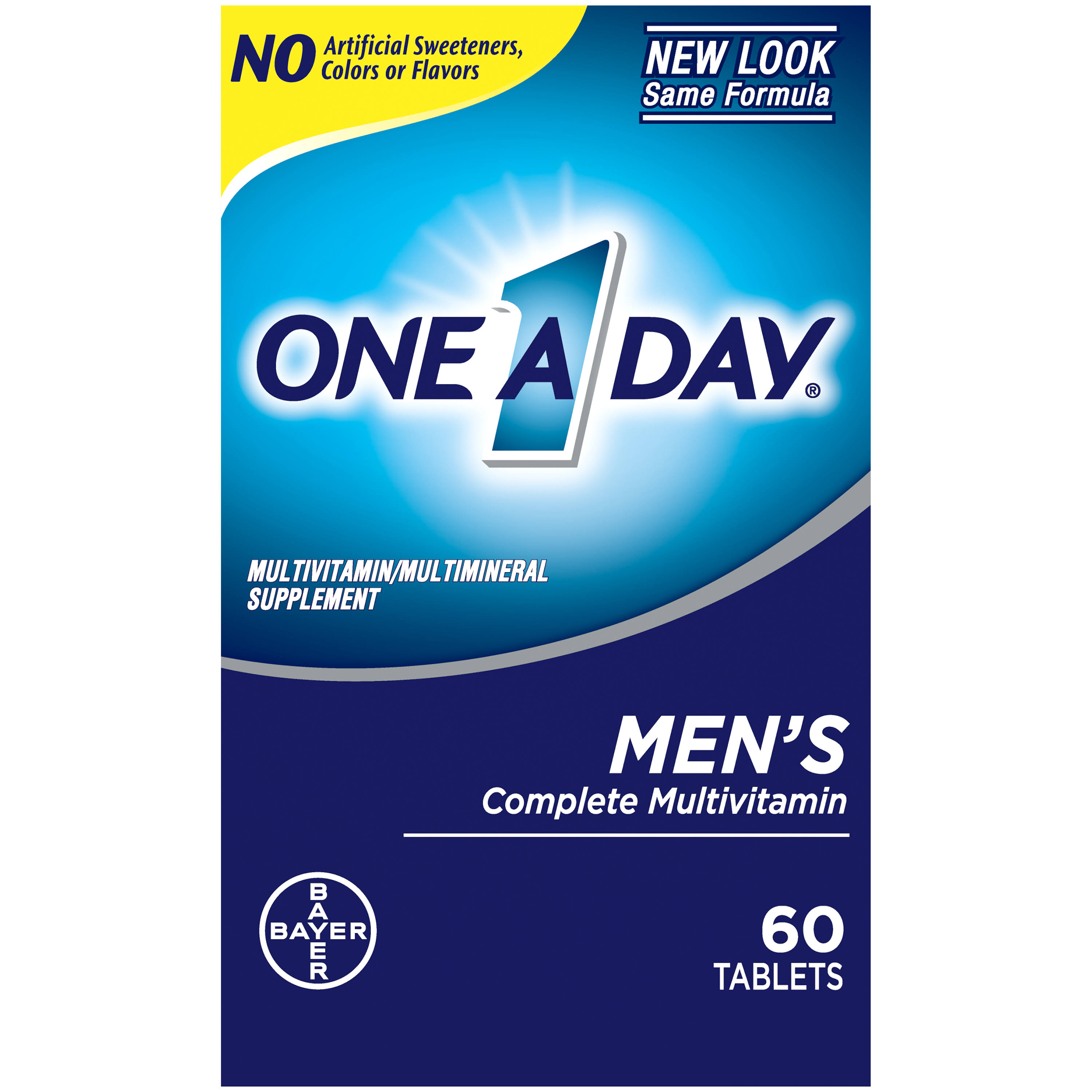 One A Day Multivitamin/Multimineral Supplement, Complete, Men's, Tablets - 60 tablets