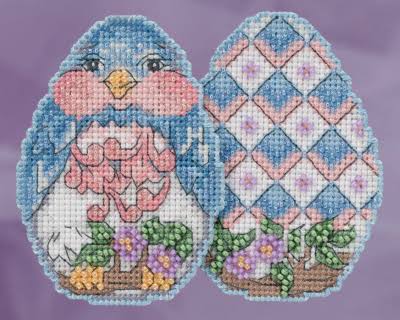 Mill Hill Bluebird Egg Ornament Cross Stitch Kit - Multi