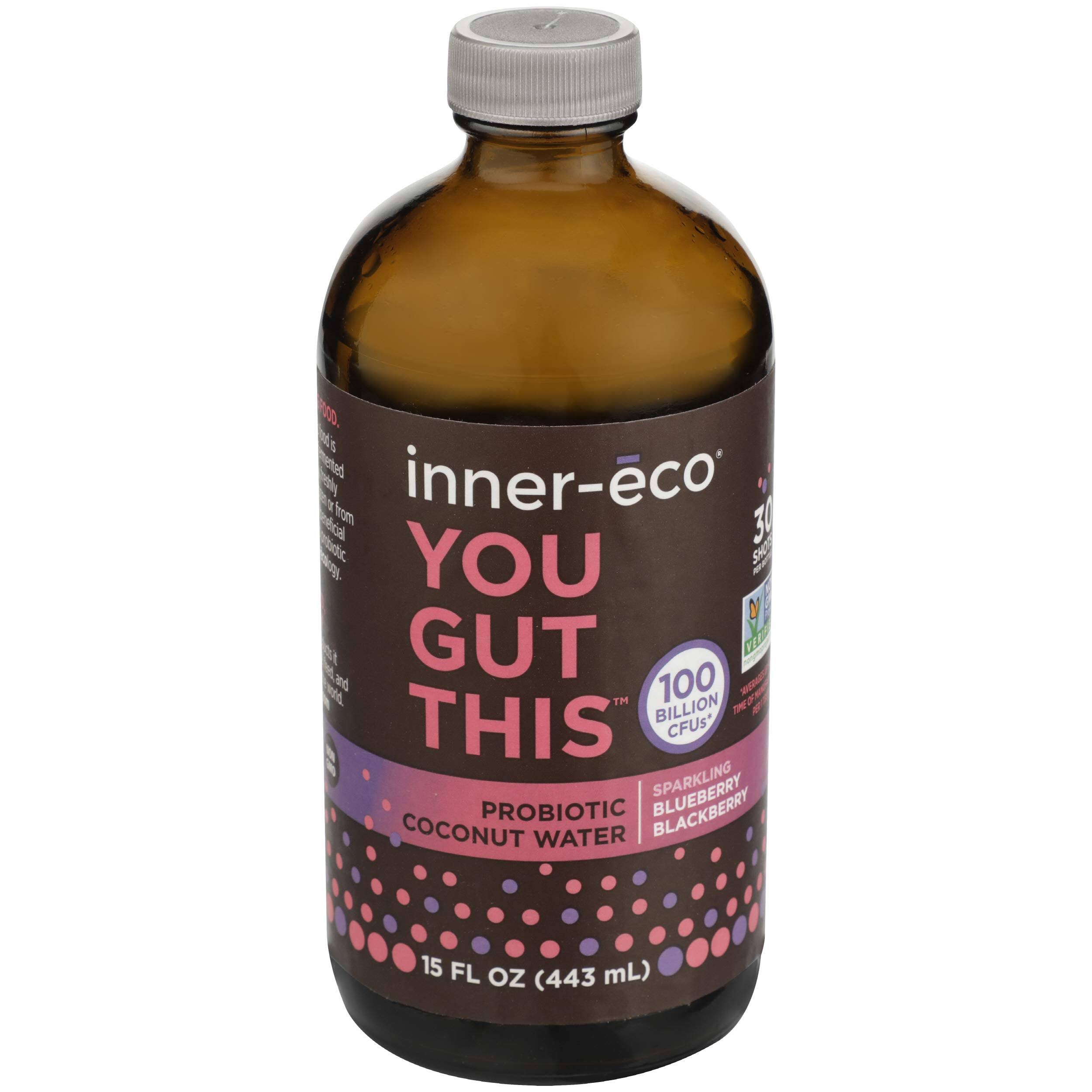 Inner Eco Probiotic Coconut Water - Wild Berry, 15oz