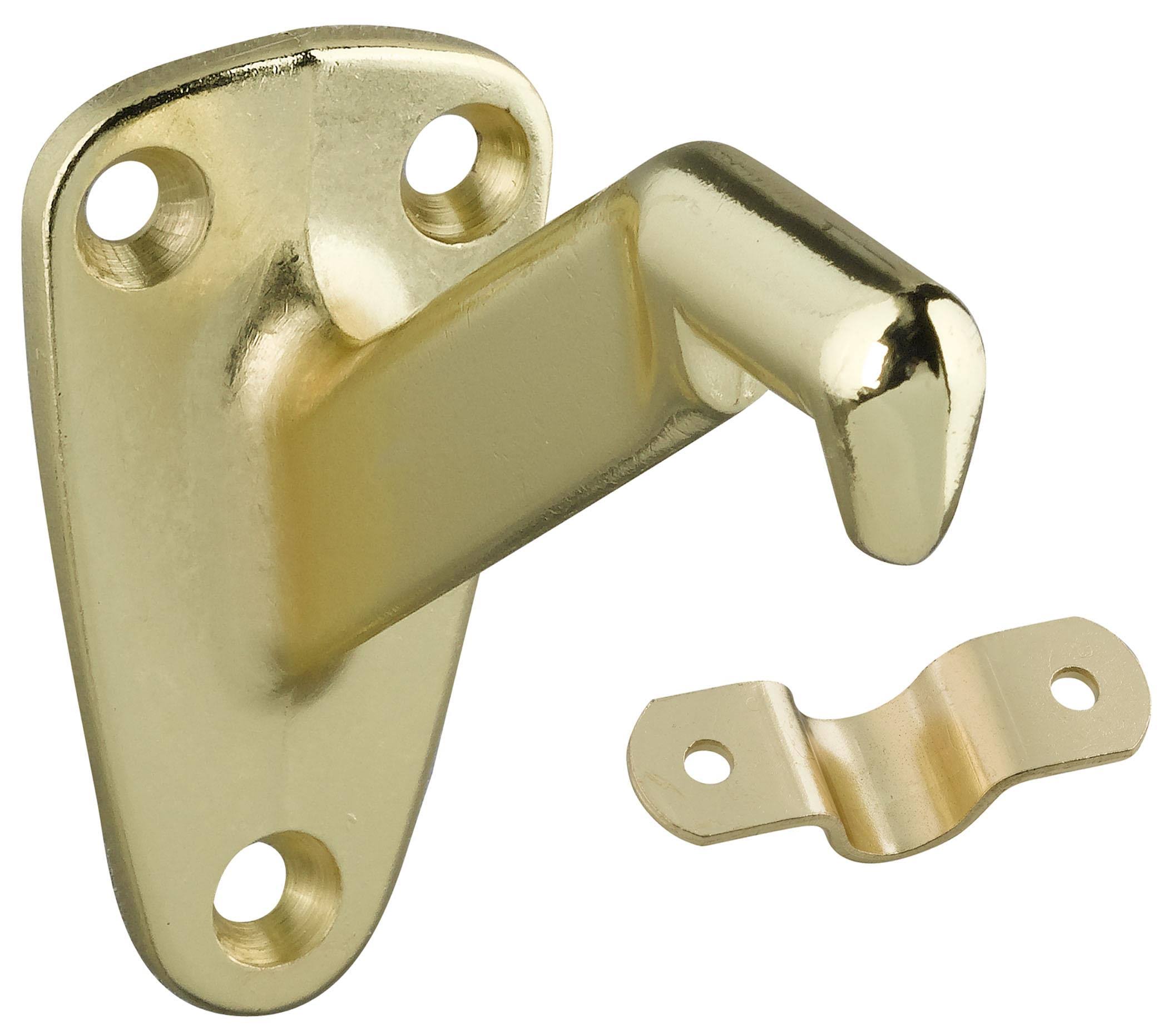 National Hardware Bracket Handrail Brass