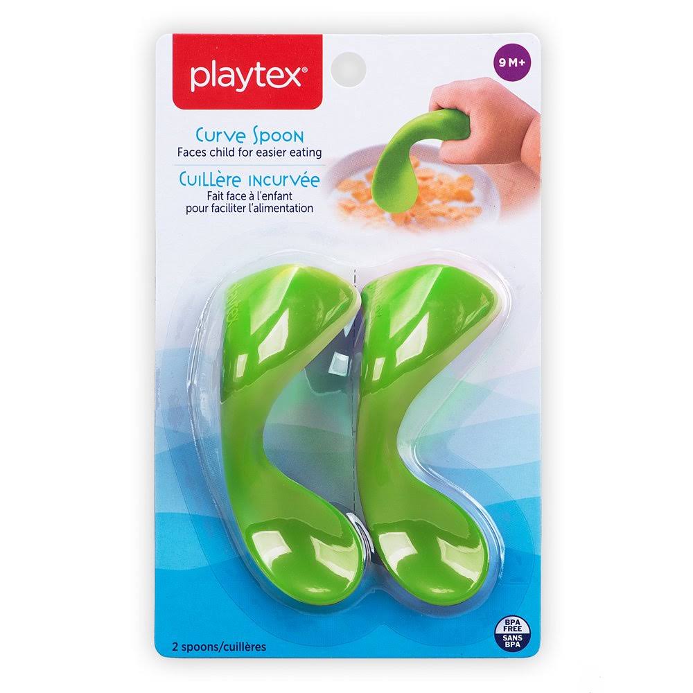 Playtex 2 Piece Baby Curve Early Self-Feeding Spoons