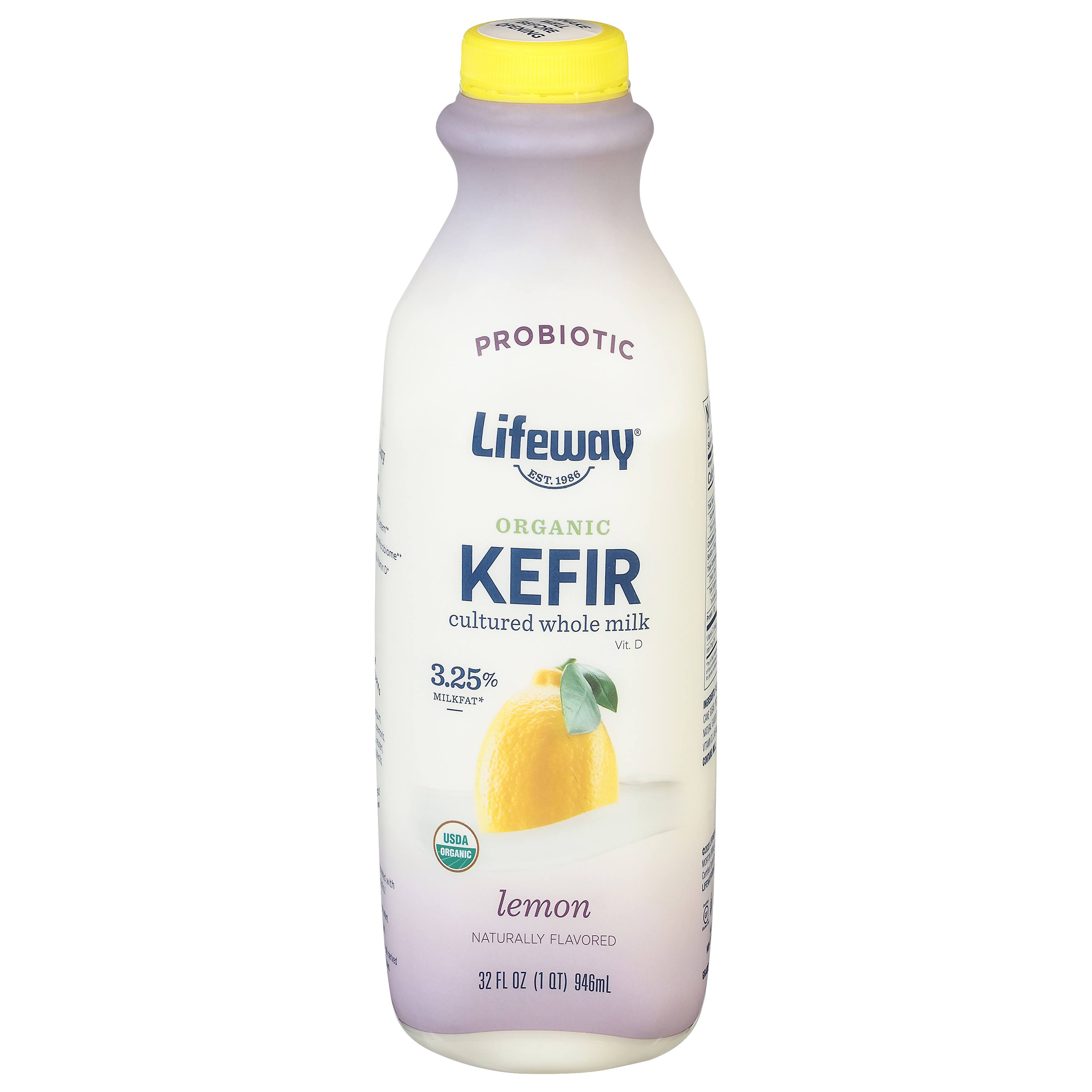 Lifeway Kefir, Organic, Lemon - 32 fl oz