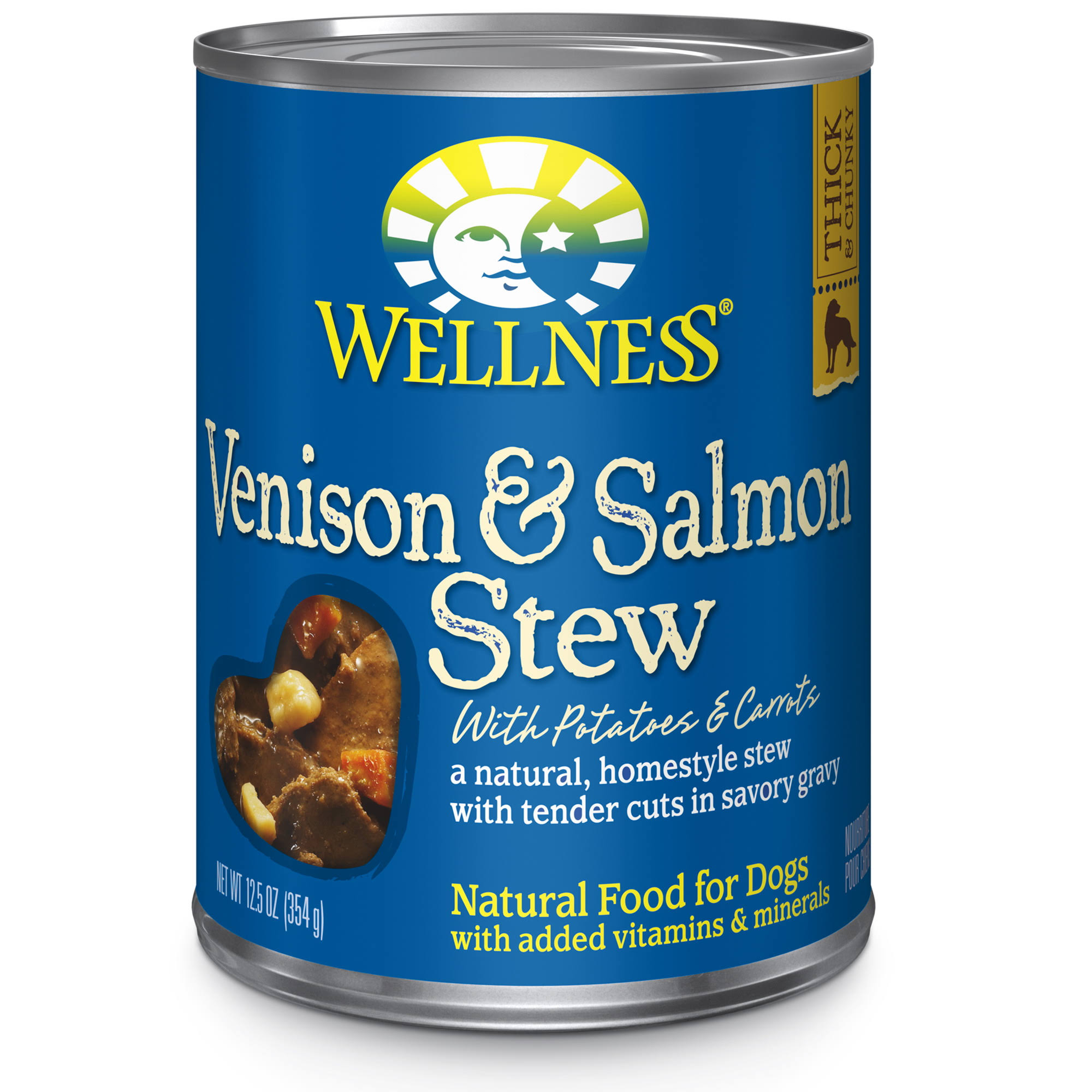 Wellness Canned Dog Food - Venison & Salmon Stew, 354g