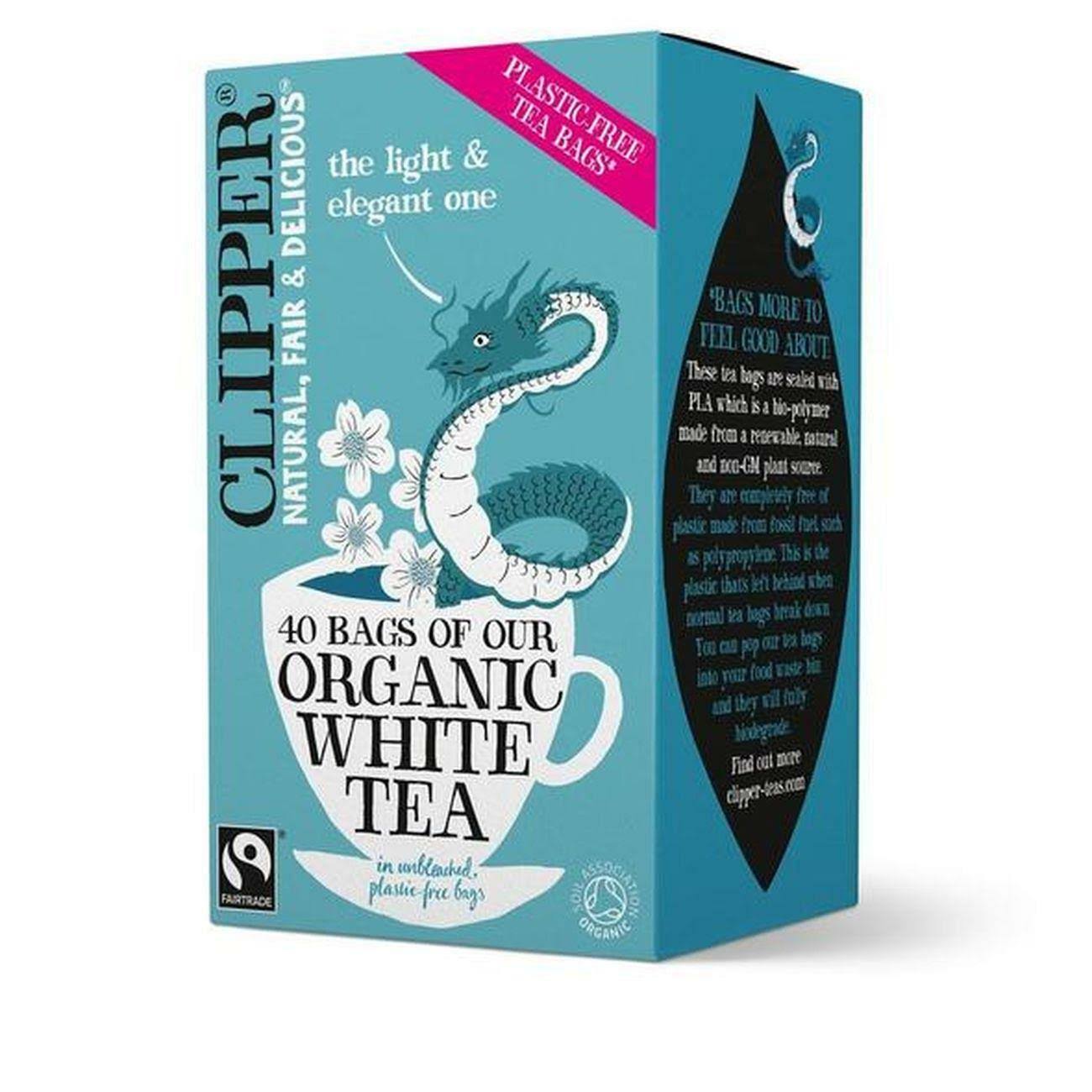 Clipper Organic White Tea 40 Tea Bags 70g