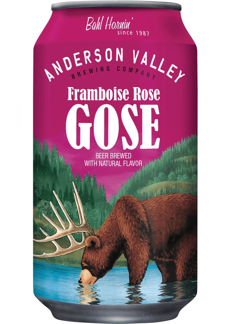 Anderson Valley Brewing Framboise Rose Gose Beer - 12 fl oz